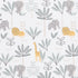 100% Lambs & Ivy Jungle Adventure Cotton Baby/Toddler Fitted Crib Sheet - White
