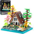 A-Frame Cabin Building Set - Medieval Forest Cabin House Micro Building Block Set for Adults and Teens (2688 Pcs)