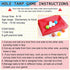 Kathfly Red Hole Tarp Team Building Game 98 x 70 Inch, Fun Learning Game with 8 Pcs Team Building Balls.