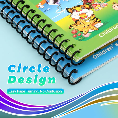 8 Pack Reusable Water Coloring Books for Toddlers, Mess-Free Paint with Water Books, Portable Educational Doodle Toy