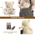 9 BEREST Sleeping Bear Baby Sleep Soother- Mom's Heartbeat White Noise Machine Infant Stuffed Animal Bear Toy Sleeping