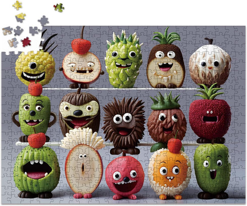 500 Pieces Jigsaw Puzzles for Adults, Teens, and Kids - Happy Games Puzzle Monster Series