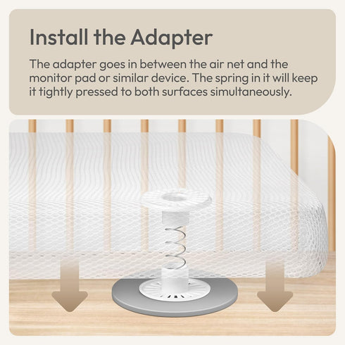 NUMU Adapter for Breathing/Motion Monitors, Between Crib Mattress and Monitor’s Sensor Pad