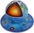 3D Geography Puzzle for Kids Ages 8-14, Earth Globe DIY Jigsaw Model Kit, Educational Learning Toys, 50 Pieces