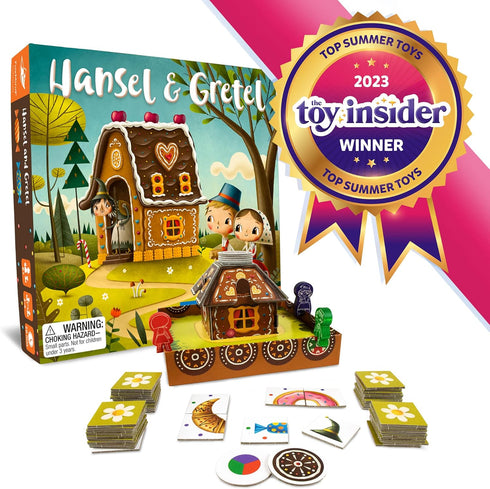 FoxMind Games Hansel & Gretel, Cooperative Fairytale Math Game for Up to 4 Players Age 6 and Up