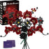 Mothers Day Orchid Rose Flower Bouquet Building Set for Adults, Gifts for