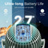 Momcozy 8000mAh 27H 4 360Rotate 2 Portable Stroller Fan, Ultra-long Battery Life Detachable Speed LED Night Light