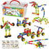 170 Pcs Building Toys for Kids Ages 4-8 with Toy Box Storage, STEM Building Blocks for Creative Activity