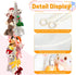 Stuffed Animal Storage Hammock Corner, Hanging Holder with 20 PCS Metal Clips, Boho Organizer Chain for Hats, Socks,