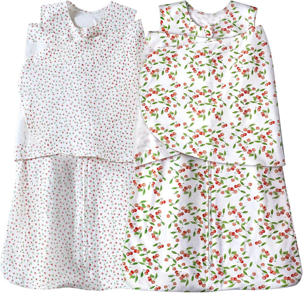 Baby Sleep sack Swaddle 2 Pack,Swaddles 3-6 Months,3-Way Adjustable Wearable Transition Blanket