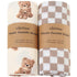 LifeTree Muslin Swaddle Blankets, Baby Swaddling Wrap Nursery Blanket Unisex, Soft 70%