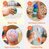 6 2 Set b is for Ball Food Grade Silicone Sensory Baby & Toddler Ball | teether | squirty Bath Toy | Stacking Toy |