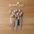 2 Pack SAMiGO Pacifier Clips for Baby Girls Pacifier Holders Silicone Paci Binky Clips