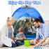 Dinosaur Kids Play Tent, Realistic Dinosaur Theme Indoor and Outdoor Fun Playhouse for Children Age 3-7
