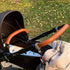 Baby Stroller Leather Armrest Handle Cover, Brown Compatible with Mima Xari Stroller, Protective Bumper Sleeve