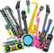 12 Pieces Inflatable Instruments Party Props Set, Rock Star Toy Blow Up Guitars, Saxophone, Bass, Microphones for 80s