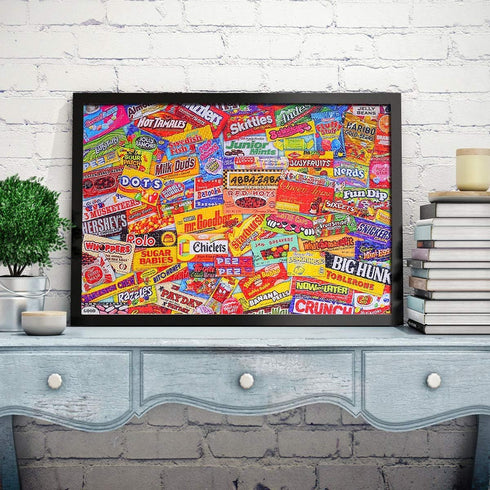 Ingooood Jigsaw Puzzle - Collector Series - Crazy Candy - 1000 Pieces for Adults, Wooden Toys, Graduation Gift