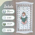 TrenD'Lay 4 set set Piece - Includes Comforter, Fitted sheet, Crib skirt and Bib. Unisex Baby Dinosaurs Crib bedding