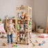 Vecxoty Tower,56In Stuffed Animal Storage Zoo Wooden Large Stuffed Animal Holder Organizer with Wheels,Stuffy Plushies