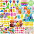 220 Pcs Easter Egg Fillers, Kids Party Favors, Small Toys Easter Basket