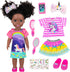 Ecore Fun 14 Inch Black Doll with Black Baby Doll Clothes Accessories