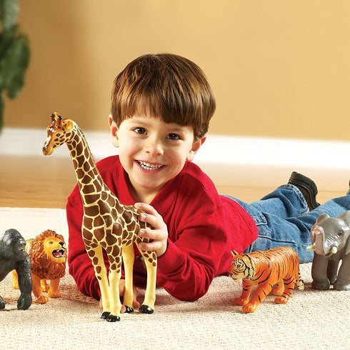 Learning Resources Jumbo Jungle Animals - 5 Pieces, Ages 18 months+