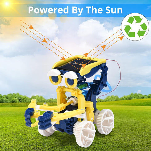 STEM Projects 11-in-1 Solar Robot Toy for Kids Ages 8-14 - Science Kits Educational Robotics to Build