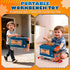 65 Set, 2-in-1 Set 3 4 5 6 7 8 Pcs Kids Tool Kids Tool Box & Bench, Toddler Tool with Electric Drill and Power Miter