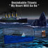 Honsheng Unsinkable Titanic Simulator Toy Wavey Boat in a Box Liquid Wave Cruise Fluid Ship Decoration Ornament for Car