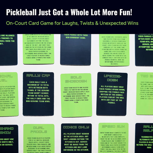 On-Court Pickleball Card Game for Fun, Strategy, and Competition The Best Pickleball Gift for Players of All Levels!