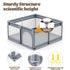 50x50 Inch, (50"x50", VANCLE Baby Playpen with Mat Playpen for Babies and Toddlers, Playard for Kids Safety Play Yard