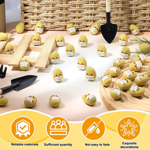 50 party greeting Pcs Mini Rubber Potato Gifts Positive Inspirational Potato Figures Bulk Motivational Potatoes