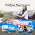 Inflatable Toddler Travel Bed with Safety Sides in Blue