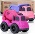 2 2-3, 2 3 4 Toddler Toys for Year Old Girl, Dump Truck Toys and Mixer Cement, BPA Free, Phthalates Free, PVC, Outdoor