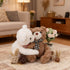 Hugging Teddy Bears, Two Hugging Teddy Bears Stuffed Animals for Couple Girlfriend Girls Kids with Paw Hook and Loop