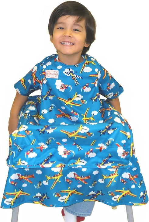 BIB-ON Plus, Full-Coverage Bib and Apron Combination for Infant, Baby, Toddler Ages 0-4.