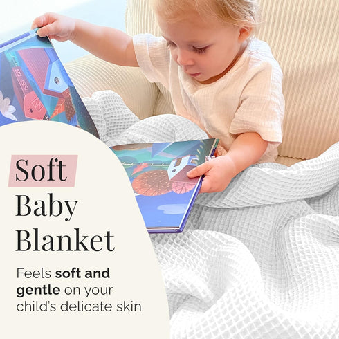 40 40 inches Stroller Society - Swaddles for Newborns & Toddlers, Soft Receiving Blankets Girl & Boy Can Use, Comfy