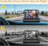 YIMU 720P, Setup, 360 (KB40 4.3 inch) Baby Car Camera for Backseat: Rear-Facing Infant Back seat Camera Baby with HD