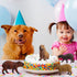 FLORMOON 4pcs Animal Figures, Plastic Capybara Figurines for Science Project and Birthday Cake Topper for Kids