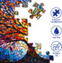 PICKFORU Stained Glass Puzzle Tree of Life for Adults 1000 Pieces, Colorful Mosaic Jigsaw Puzzle
