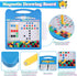 Magnetic Drawing Board for Kids - Toddler Magnet Doodle Board with Beads and 2 Pens, Airplane Car Travel Activities