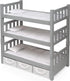 Badger Basket Convertible Doll Bunk Bed with Storage Baskets and Personalization Kit for 20 inch Dolls - Gray