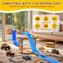 15Ft 4 1:64 4M 3 4 5 6 Flexible Race Track for Kids - Car Track with Vehicle in Scale, DIY Car Ramp Roll Up, Play Race
