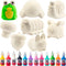 Idiy Jumbo Squishy Toys Craft Kit for Kids-Paint Your Own Slow Rising Squishies