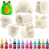 Idiy Jumbo Squishy Toys Craft Kit for Kids-Paint Your Own Slow Rising Squishies