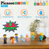 Picasso Toys 8 Piece Magnetic Action Figures Family Character Set for Building Block Tiles, Educational Kit