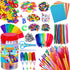 Goody King Arts and Crafts Supplies for Kids, Craft Art Supply Jar Kit for Ages 4-10, Collage Arts Set for Toddlers