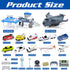 Set XDUOYJOY Airplane Toy with Trucks, Helicopter, Planes and Playmat, Airport Aviation Toys for Boys Girls, Great Gift