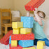 Melissa & Doug Jumbo Extra-Thick Cardboard Building Blocks - 40 Blocks in 3 Sizes for Pretend Building