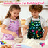 Set, Set, Kids Cooking and Baking Chef Apron Chef Hat Accessories Complete Cooking Dress Up Pretend Play Career Role
